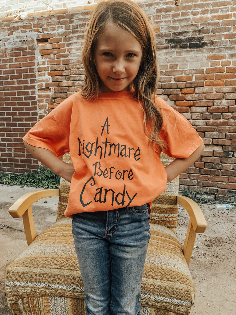 A nightmare before candy kids tee
