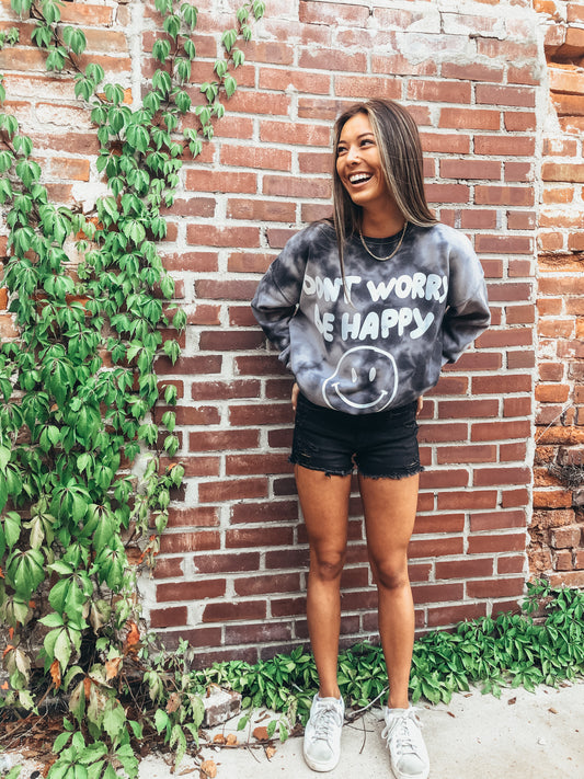Don't worry be happy pullover