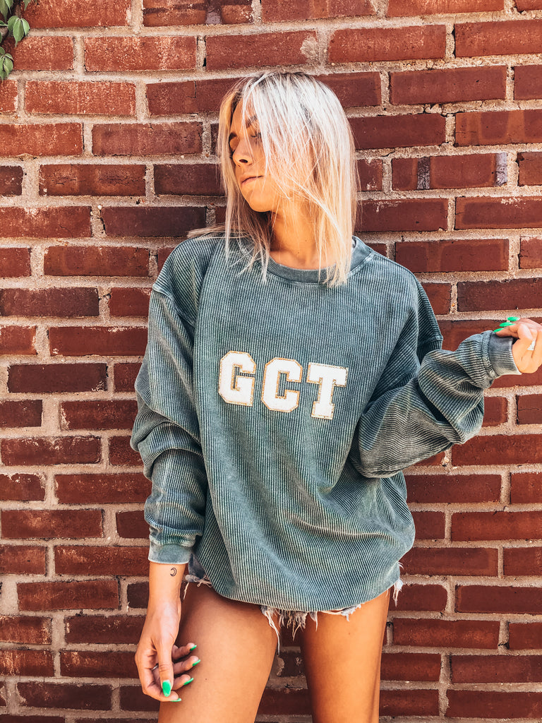 GCT patch corded pullover
